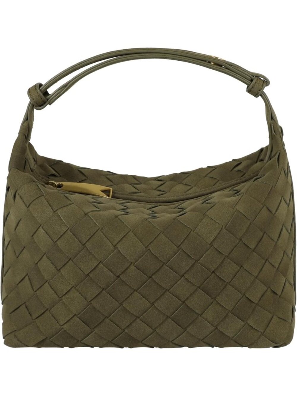 Vintage Woven Suede Hobo Bag for Women | Small Shoulder Purse Handbag